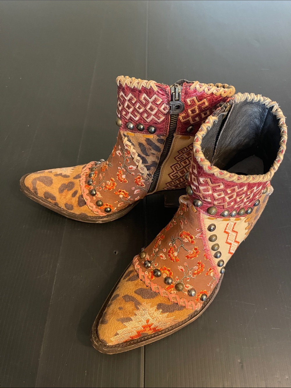 Double D Ranch Pink Blowout Booties
Size 8 EUC